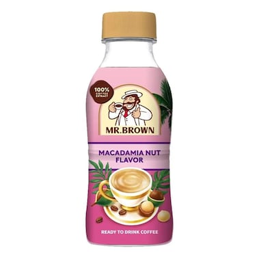 مستر براون قهوة مثلجة بالمكاديميا - 330 مل