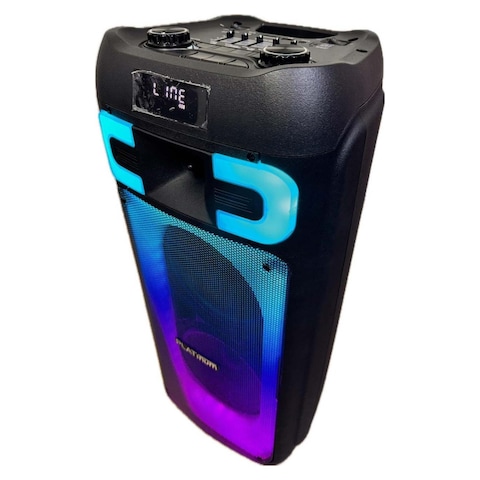 Platinum Partybox Bluetooth Speaker with Attachments - Black - AH-8200