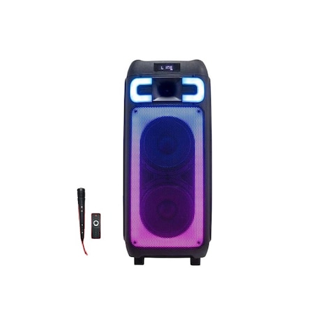 Platinum Partybox Bluetooth Speaker with Attachments - Black - AH-8200