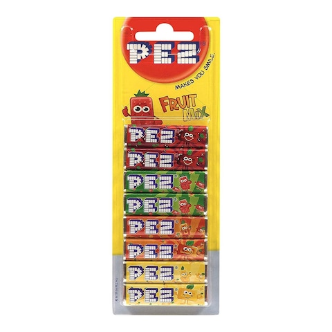 Pez Fruit Mix Candy - 68 gm - 8 Pack
