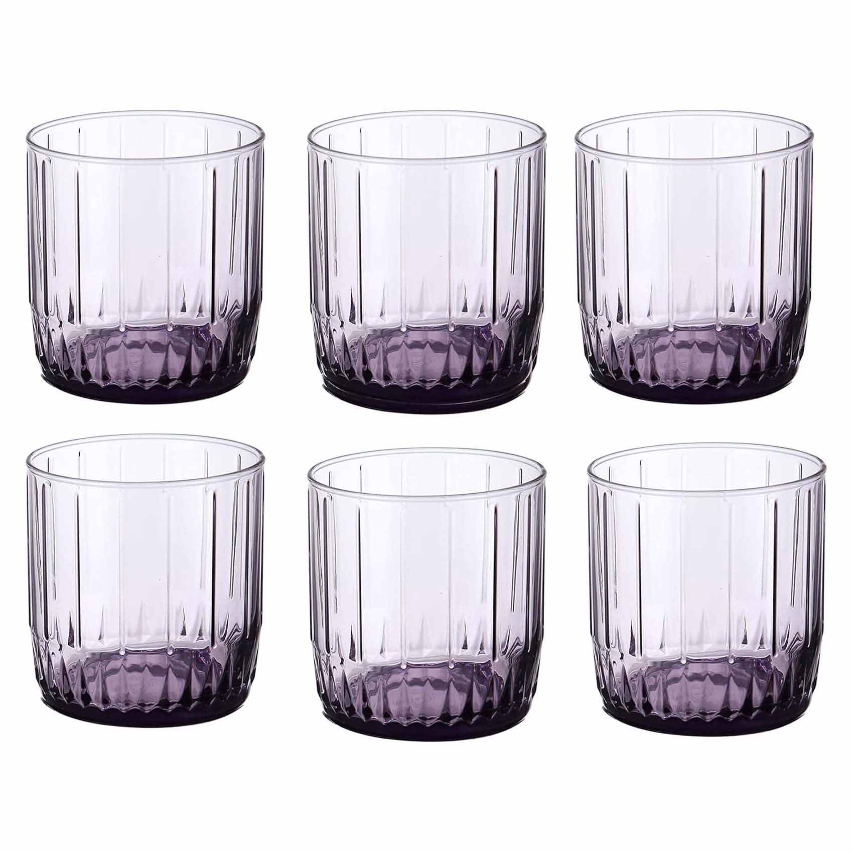 Buy Pasabahce Liea Glass Cup Set - 6 Pieces - Purple Online | Carrefour ...