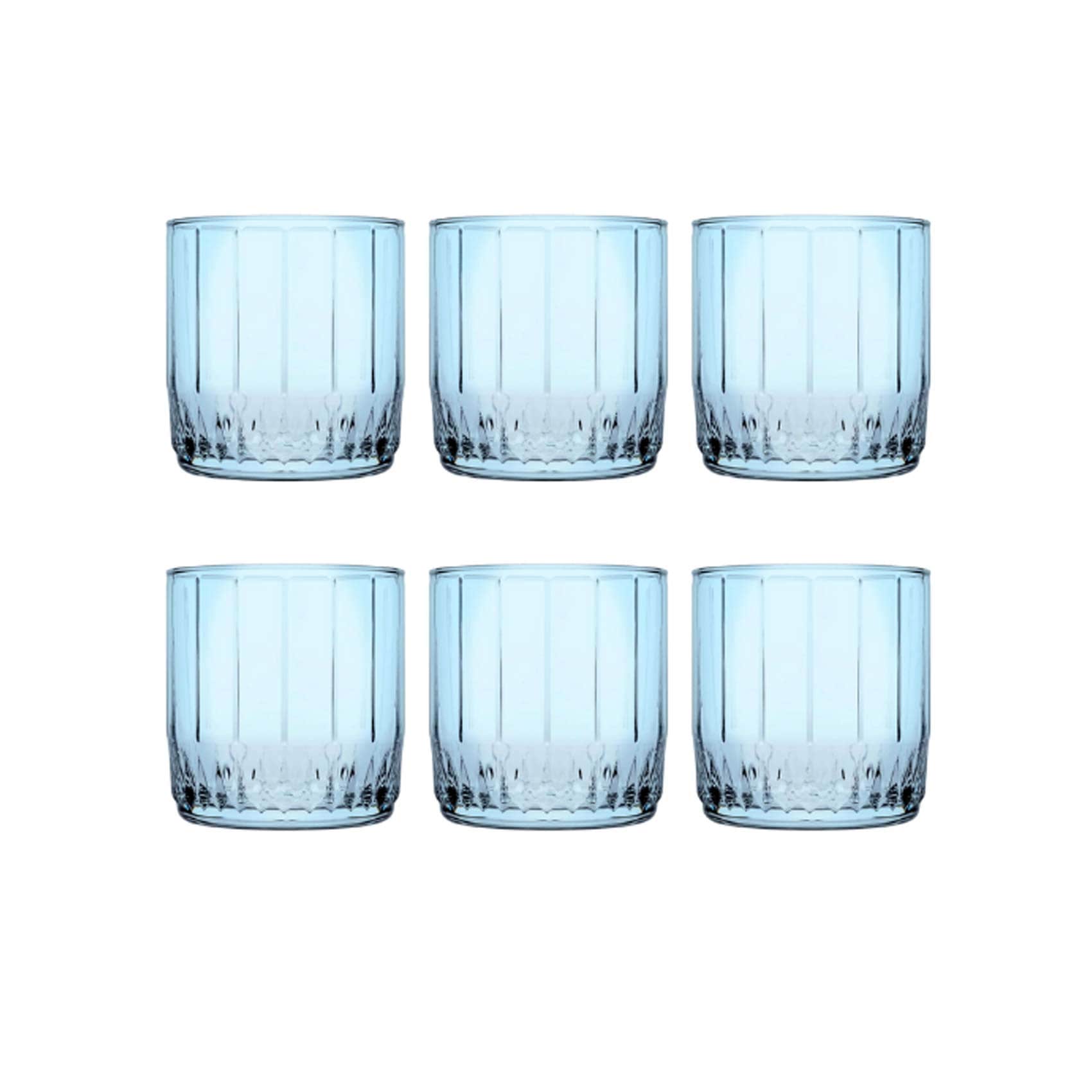 Buy Pasabahce Liea Glass Cup Set - 6 Pieces - Turquoise Online ...