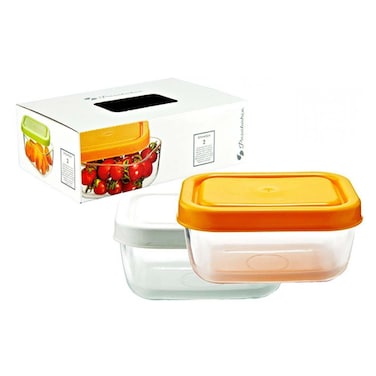 بوركام طقم علب حفظ طعام - قطعتين