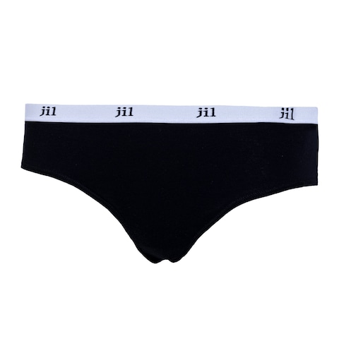 Jil High Bikini for Women - Black - L