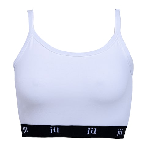 Jil Sports Bra for Women - White - XL