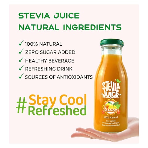 Stevia Juice Natural Mango Juice without Sugar - 300ml