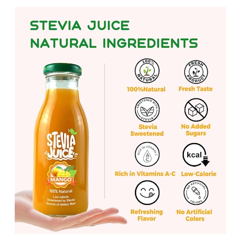 Stevia Juice Natural Mango Juice without Sugar - 300ml