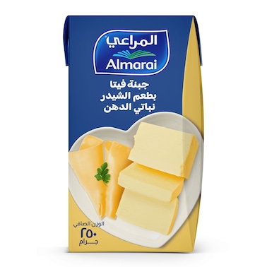 المراعي جبنة فيتا بطعم الشيدر - 250 جرام