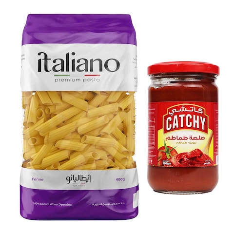Italiano Penne Pasta - 400 gram + Catchy Tomato Paste - 280 gram
