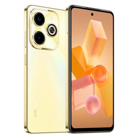 انفينكس هوت 40i - شاشة 6.56 بوصة 128 جيجابايت/4 جيجابايت ثنائي الشريحة بشبكة الجيل الرابع LTE - ذهبي