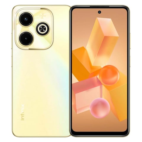 انفينكس هوت 40i - شاشة 6.56 بوصة 128 جيجابايت/4 جيجابايت ثنائي الشريحة بشبكة الجيل الرابع LTE - ذهبي