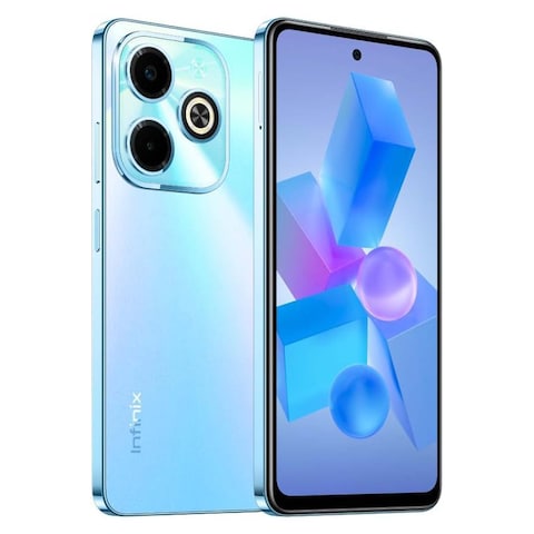 انفينكس هوت 40i - شاشة 6.56 بوصة 128 جيجابايت/4 جيجابايت ثنائي الشريحة بشبكة الجيل الرابع LTE - أزرق