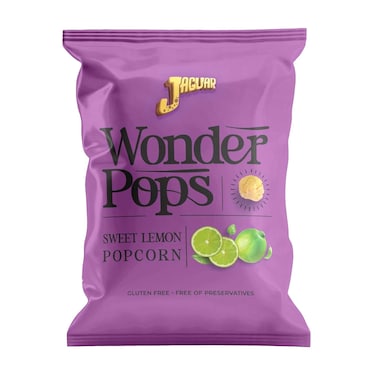 Jaguar Wonder Pops Sweet Lemon Popcorn - 45 gram