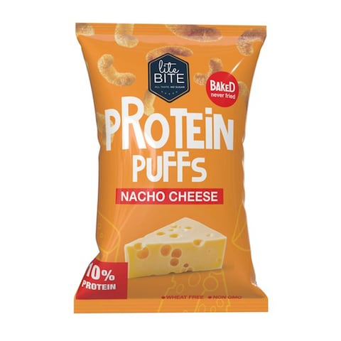Lite Bite Nacho Cheese Protein Puffs - 40 gm