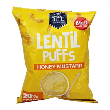 لايت بايت بافس العدس بطعم المستردة والعسل - 40 جم