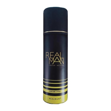Real Man Fresh Active Perfume Spray - 150ml