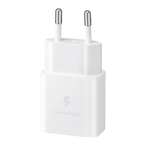 Samsung Fast Charging Power Adapter 15 Watt with Type-C Cable - White - T1510XWEGWW