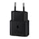 Samsung Fast Charging Power Adapter 25 Watt with Type-C Cable - Black - T2510XBEGWW
