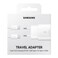 رأس شاحن حائطي سامسونج سريع 25 واط مع كابل تايب سي - أبيض - TA800XWEGWW