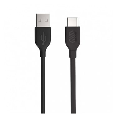 كابل سمارت جيت مضفر سريع USB-A إلى USB-C - 1 متر - أسود