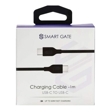 كابل شحن تايب سي إلى تايب سي سمارت جيت - 1متر - أسود - SGCA-PCCF100B