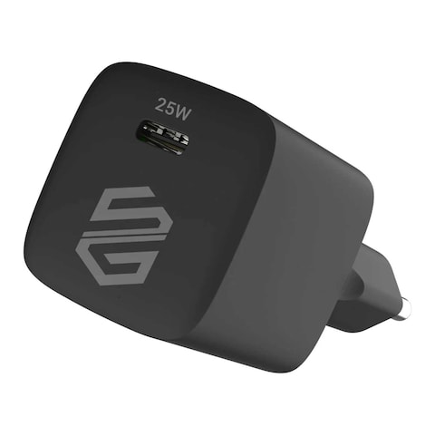 شاحن سمارت جيت - منفذ شحن مزدوج USB-A و USB-C - 45 واط - أسود - 45CAGANB