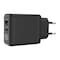 شاحن سمارت جيت - منفذ شحن مزدوج USB-A و USB-C - 45 واط - أسود - 45CAGANB