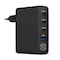 Smart Gate Wall Charger - 4 Port 3USB-C USB-A - 100 Watt - Black - 100CCCAGANB
