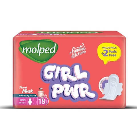 Molped Limited Edition with Floral Musk - Long - 18 Pads