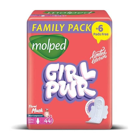 Molped Limited Edition with Floral Musk - Long - 44 Pads