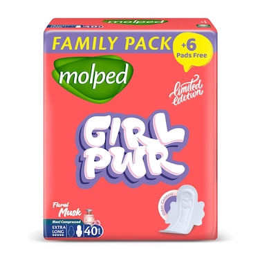 Molped Limited Edition with Floral Musk - Extra Long - 40 Pads