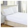 La Collection Fitted Stripe Bed Sheet - 120x200 Cm -White