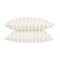 La Collection Wide Stripe Pillow Case - 50x70 Cm - 2Pieces - Offwhite