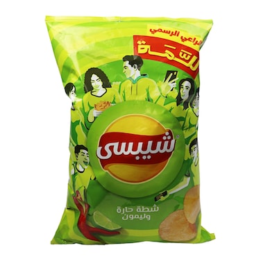 شيبسي رقائق بطاطس بالشطة والليمون - 140 جرام