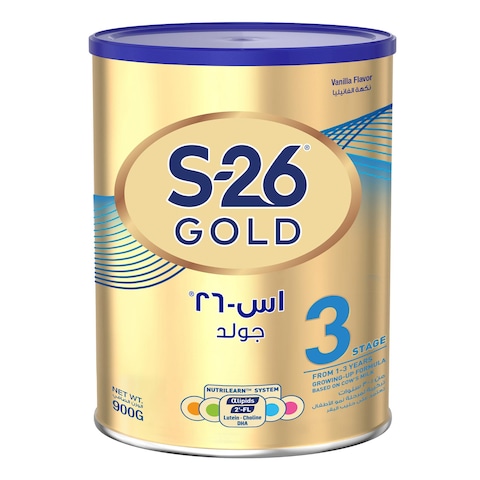 اس-26 حليب مرحلة 3 لنمو الأطفال من عمر 1 - 3 سنوات - 900 جرام