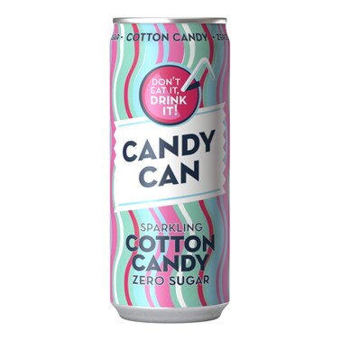 Candy Can Cotton Candy Sparkling Drink Zero Sugar - 330 ml