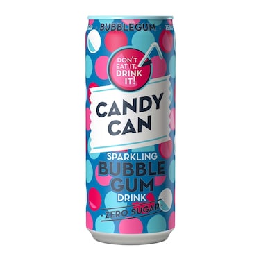 Candy Can Bubble Gum Sparkling Drink Zero Sugar - 330 ml