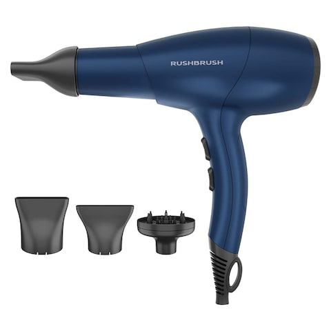Rush Brush Hair Dryer 2400 Watt - Navy - D3-ULTRA