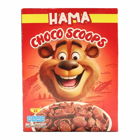 Hama Choco Scoops Breakfast Cereal - 250 grams