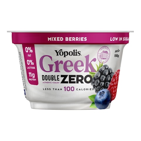 Yopolis Double Zero Mixed Berries Greek Yogurt - 150 gm