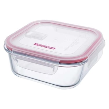 Pedrini Square Glass Food Container - 1100 ml