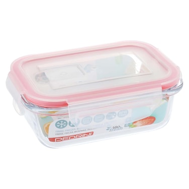 بيدريني علبة حفظ طعام زجاجية مستطيلة - 380 مل