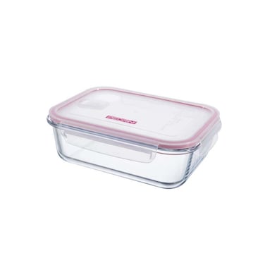 بيدريني علبة حفظ طعام زجاجية مستطيلة - 1.5 لتر