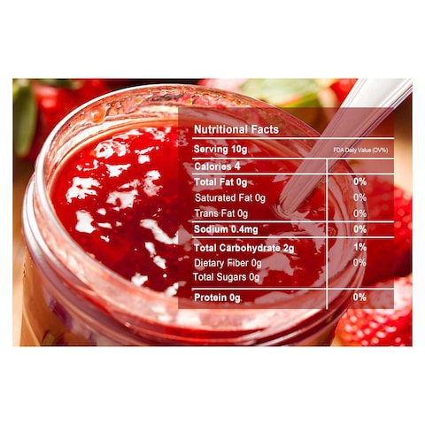 Stevia Natural Strawberry Jam No Added Sugar - 350 gram