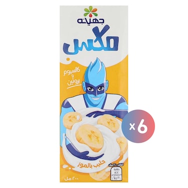 جهينه ميكس حليب بالموز - 200 مل - 6 قطع