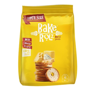 بيك رولز وجبات خفيفة من القمح بنكهة الجبن - 45 جرام