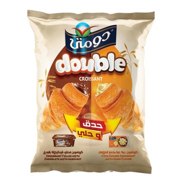 دومتي دوبل حدق وحلي بالجبنة فيتا البطعم الفلامنك والشوكولاتة