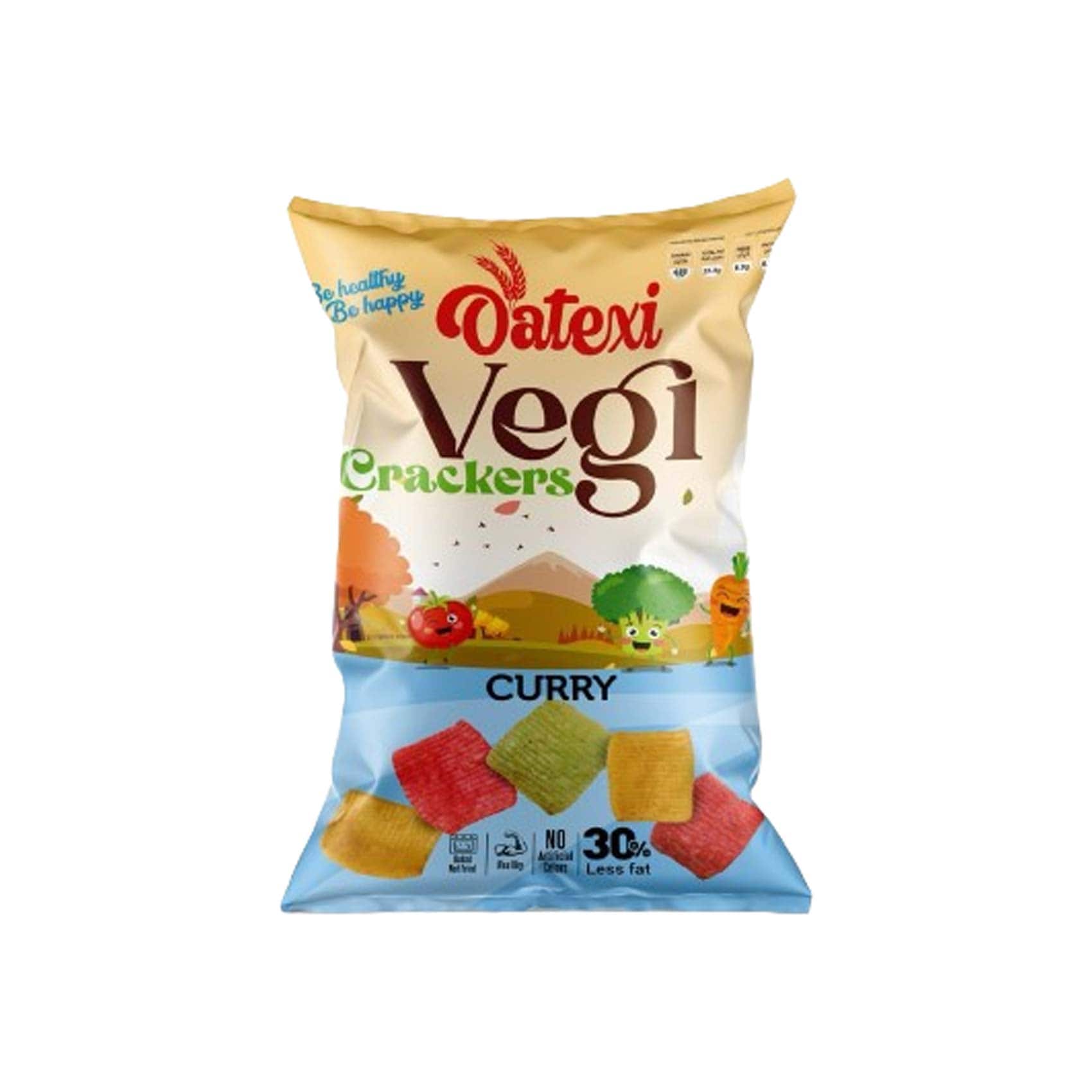 Oatexi Vegi Crackers with Curry – 60gm Oatexi Vegi Crackers with Curry – 60gm