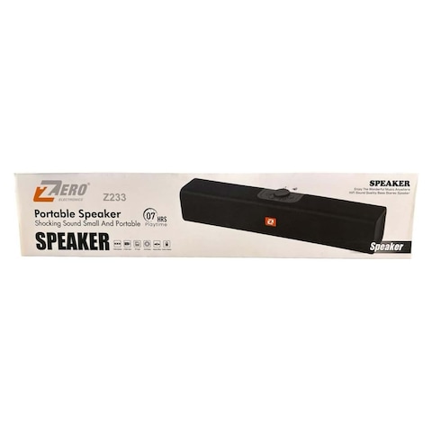 Zero Portable Bluetooth Speaker - Black - Z-233