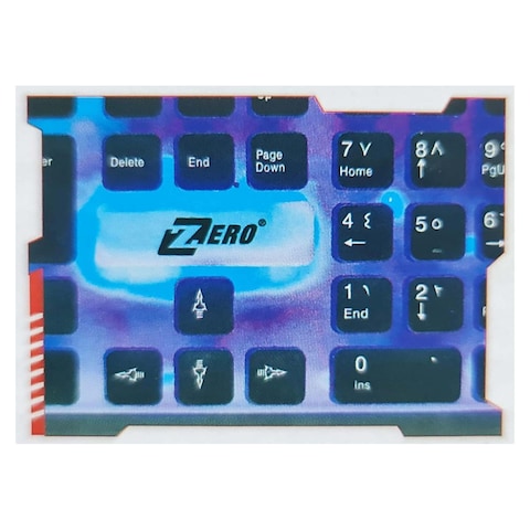 Zero Wired Gaming Keyboard English and Arabic - ZR-2030